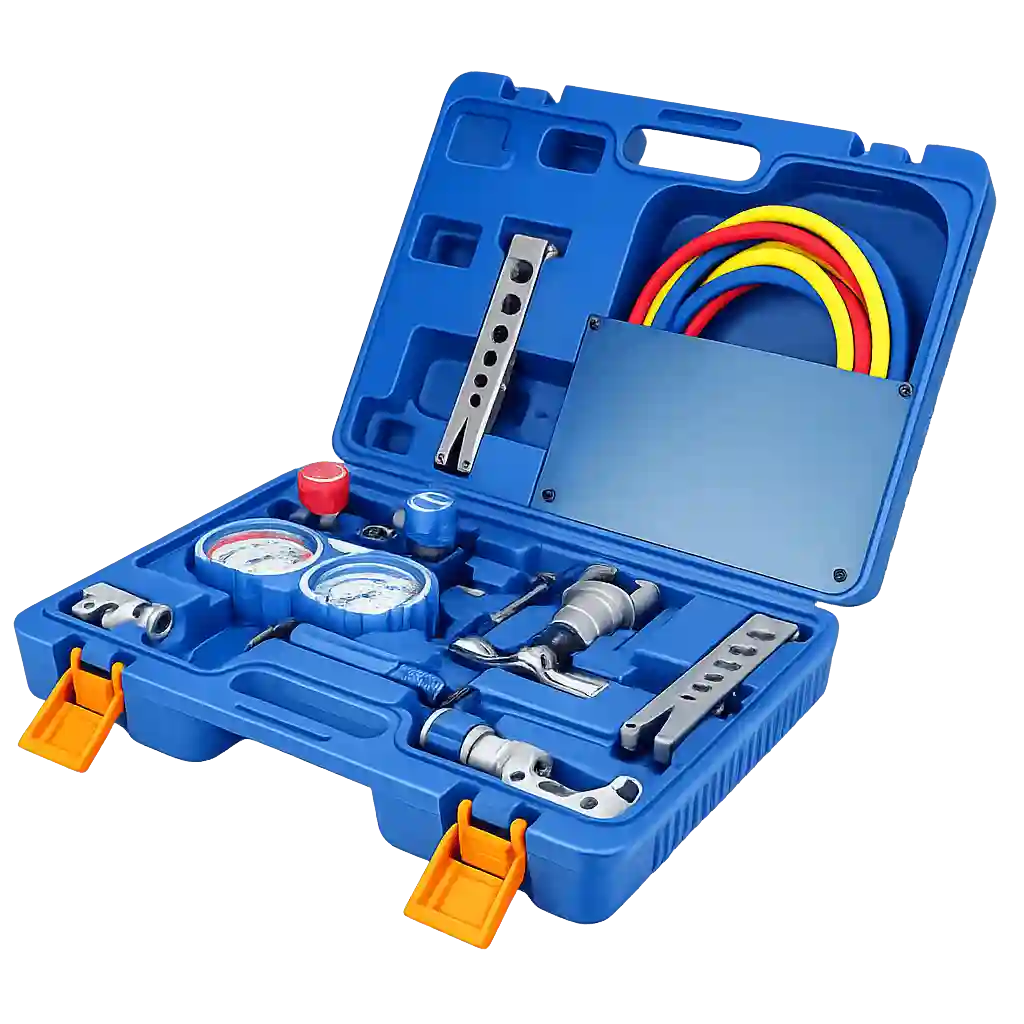 Professional air conditioning service tool kit.